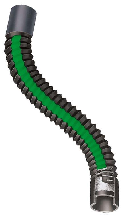 Gates Radiator Coolant Hose | EPDM, Steel 2.5" ID 14" Long - Main Image